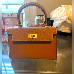 Lily & Bean Hettie Mini Bag - Tan with NO Initials